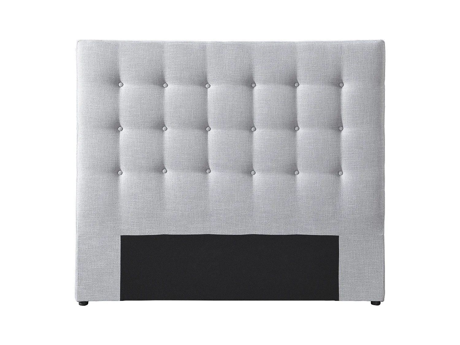 Cabecero acolchado de 140 cm - Tela - Gris claro - FRANCESCO