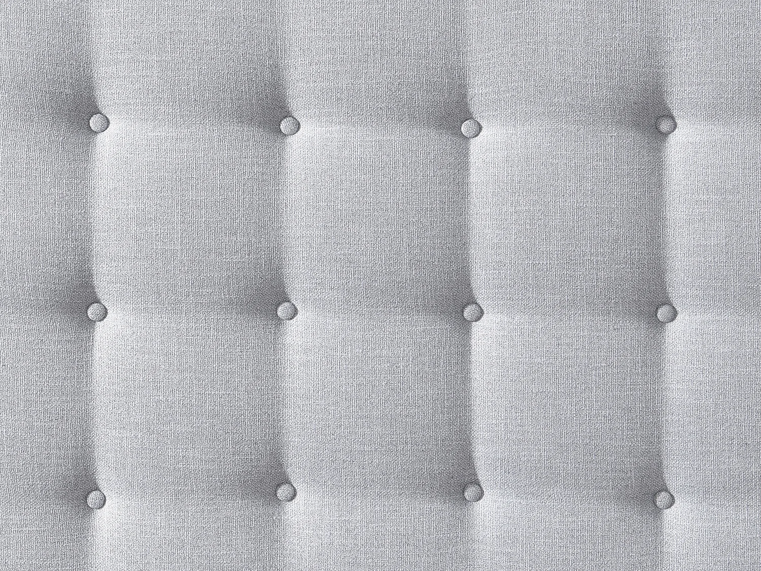 Tête de lit capitonnée 140 cm - Tissu - Gris clair - FRANCESCO