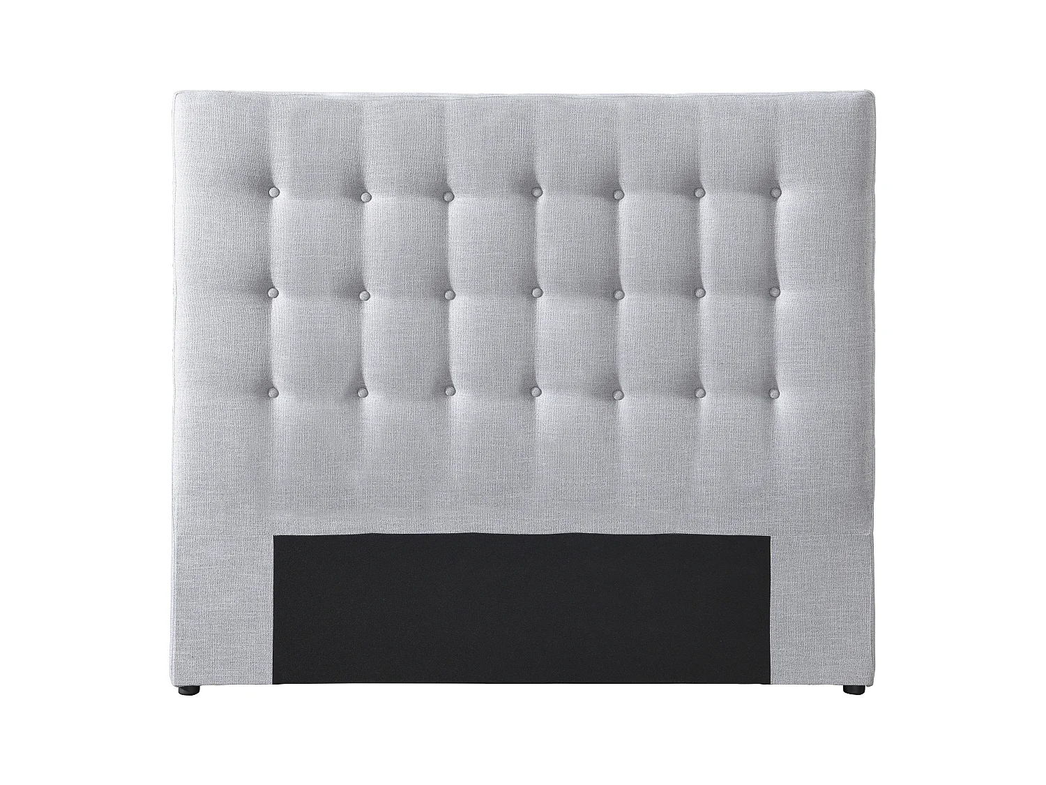 Cabecero acolchado de 160 cm - Tela - Gris claro - FRANCESCO