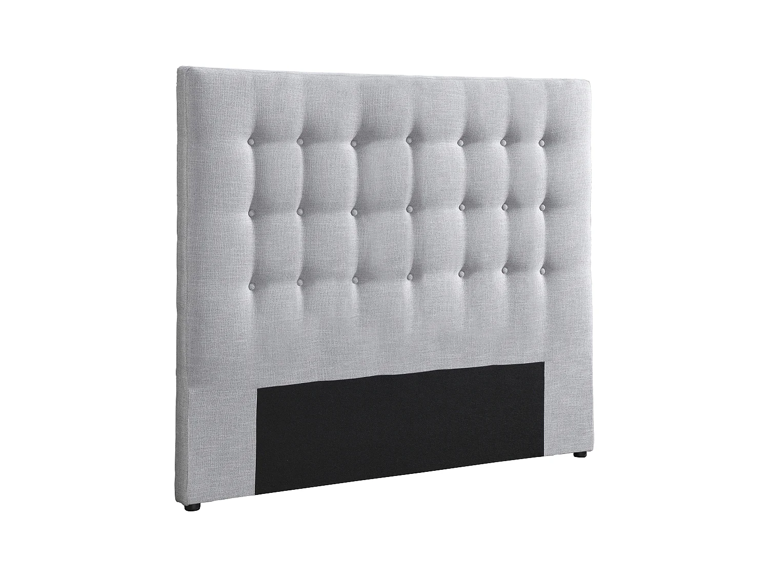 Cabecero acolchado de 160 cm - Tela - Gris claro - FRANCESCO