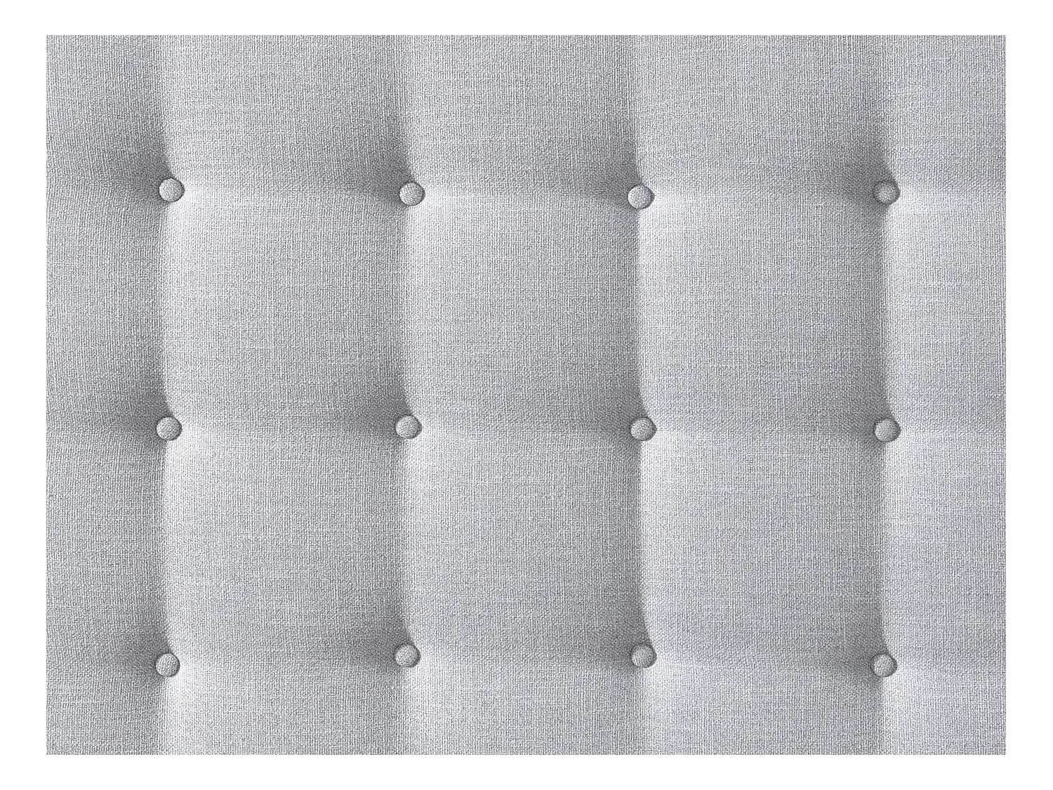 Cabecero acolchado de 160 cm - Tela - Gris claro - FRANCESCO