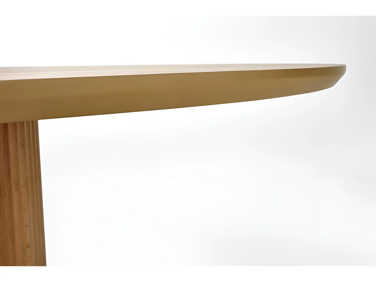 Table à manger Lopez (Ø120)/MDF/Placage/Ronde/Marron