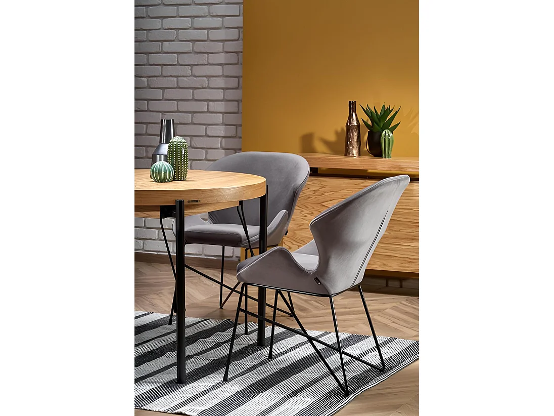 Esstisch Inferno (100x300)/Rund/MDF/Braun