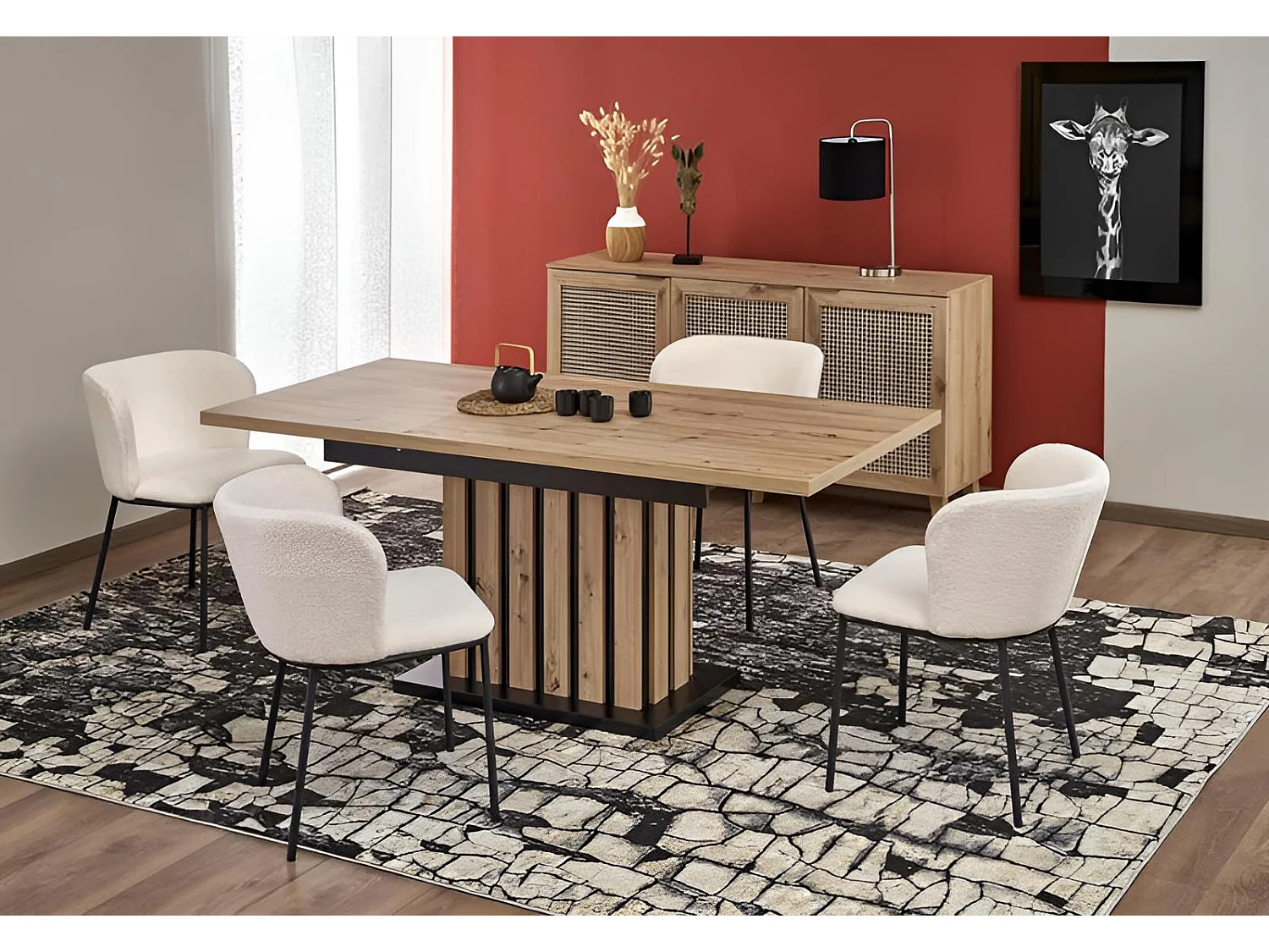 Mesa de jantar Lamello (80x180)