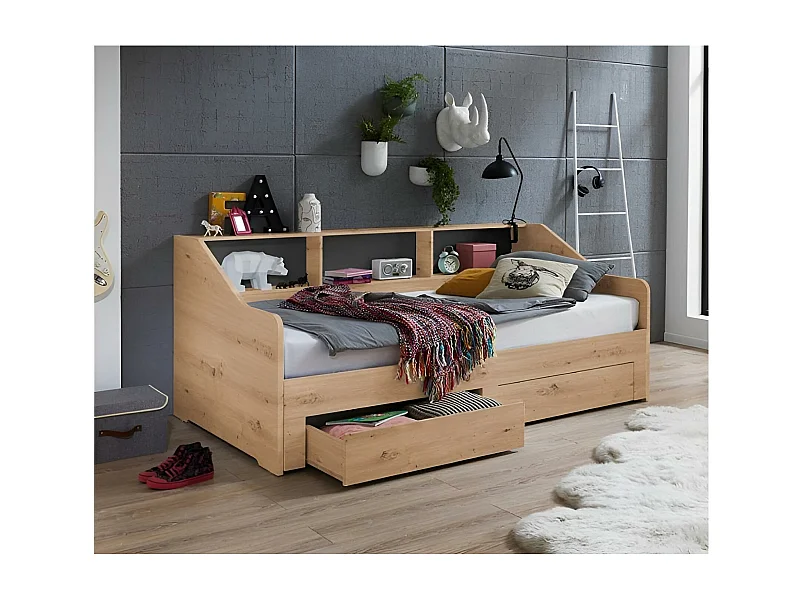 Letto Raphael Lux/90x200/Artisan marrone