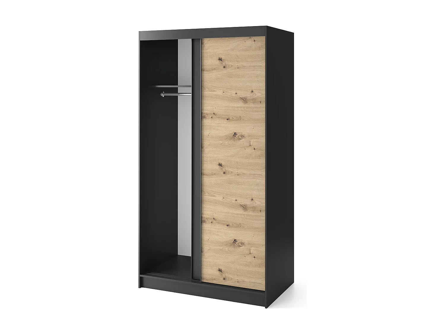 Armoire Artinero Basic/Marron&Noir