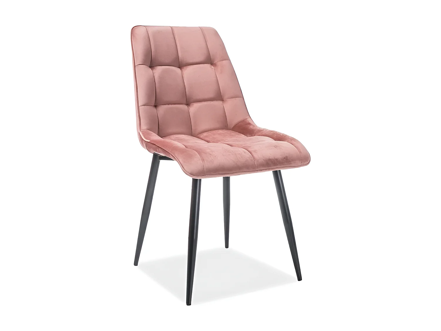 Stuhl Rim/Samtstoffbezug/Pink