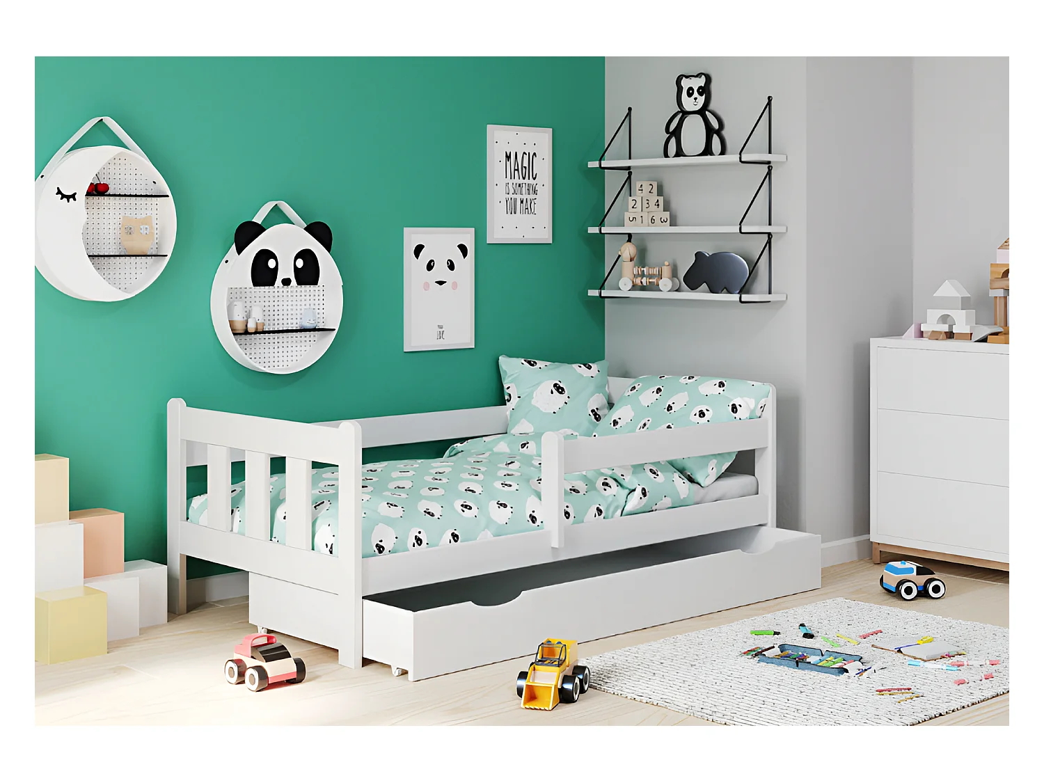 Letto Orsola Lux/80x160/Bianco