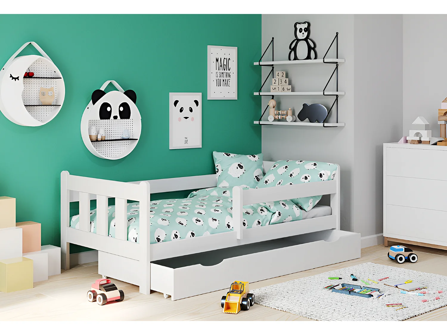 Letto Orsola Lux/80x160/Bianco