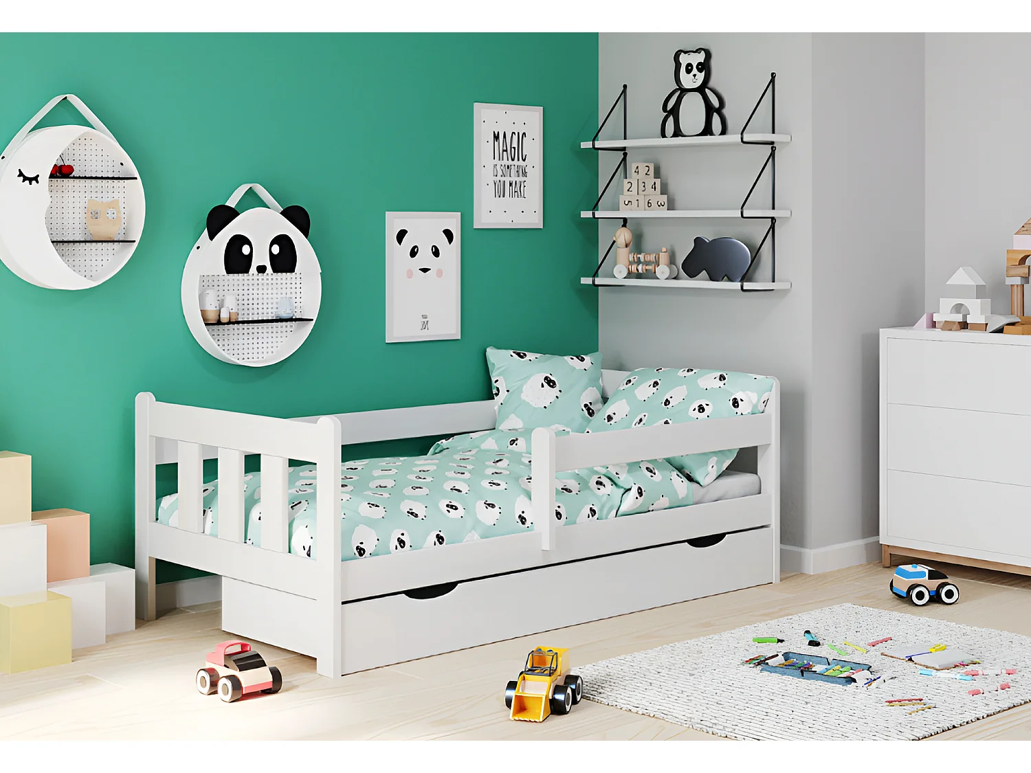 Letto Orsola Lux/80x160/Bianco