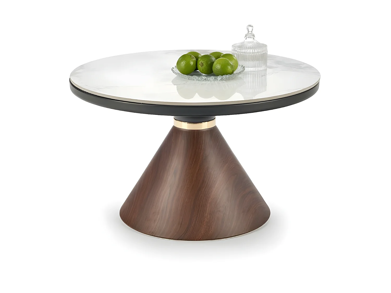 Tavolino da caffè Talma L/Bianco&Marrone