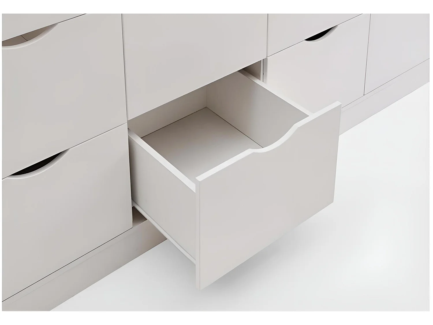 Bett Flory/90x200/Schubladen/Weiss