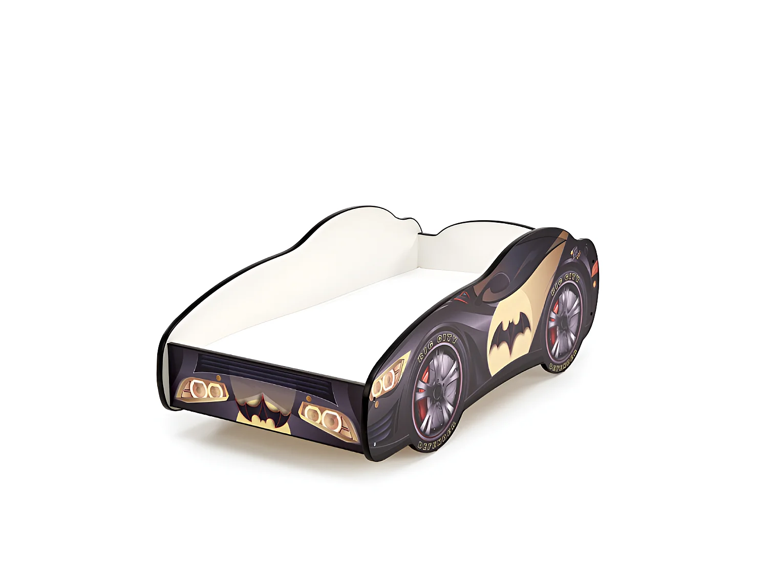 Letto Betcar/piano superiore del mobile/nero