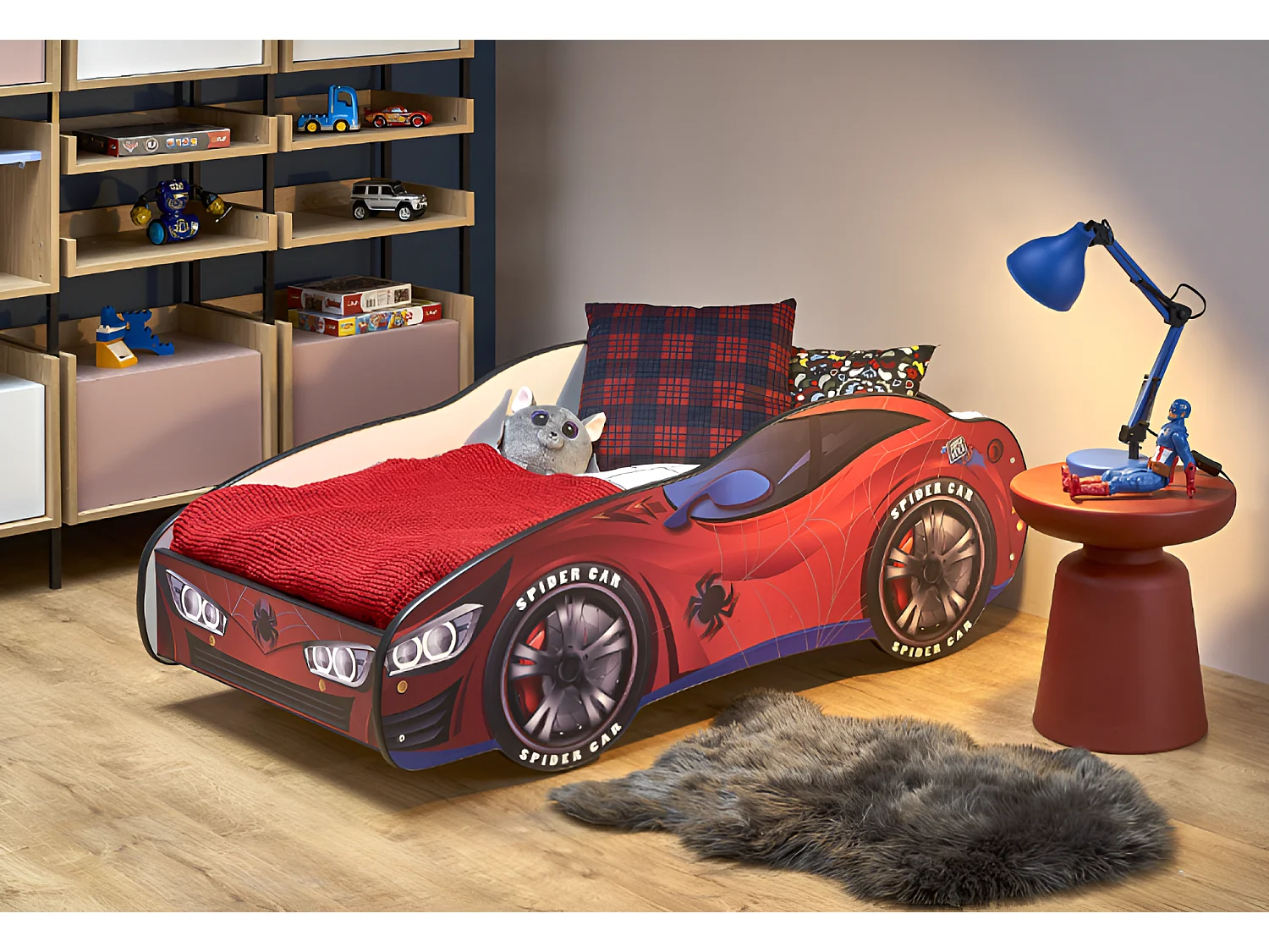 Bett Spider Car/70x140/Rot