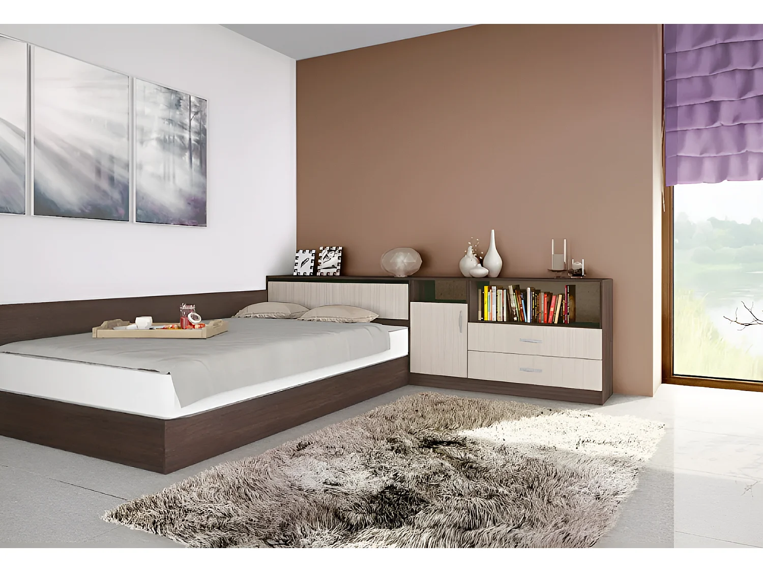 Chambre d'enfants Look/brun