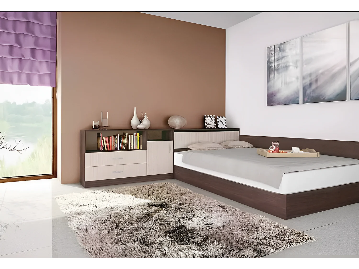 Chambre d'enfants Look/brun