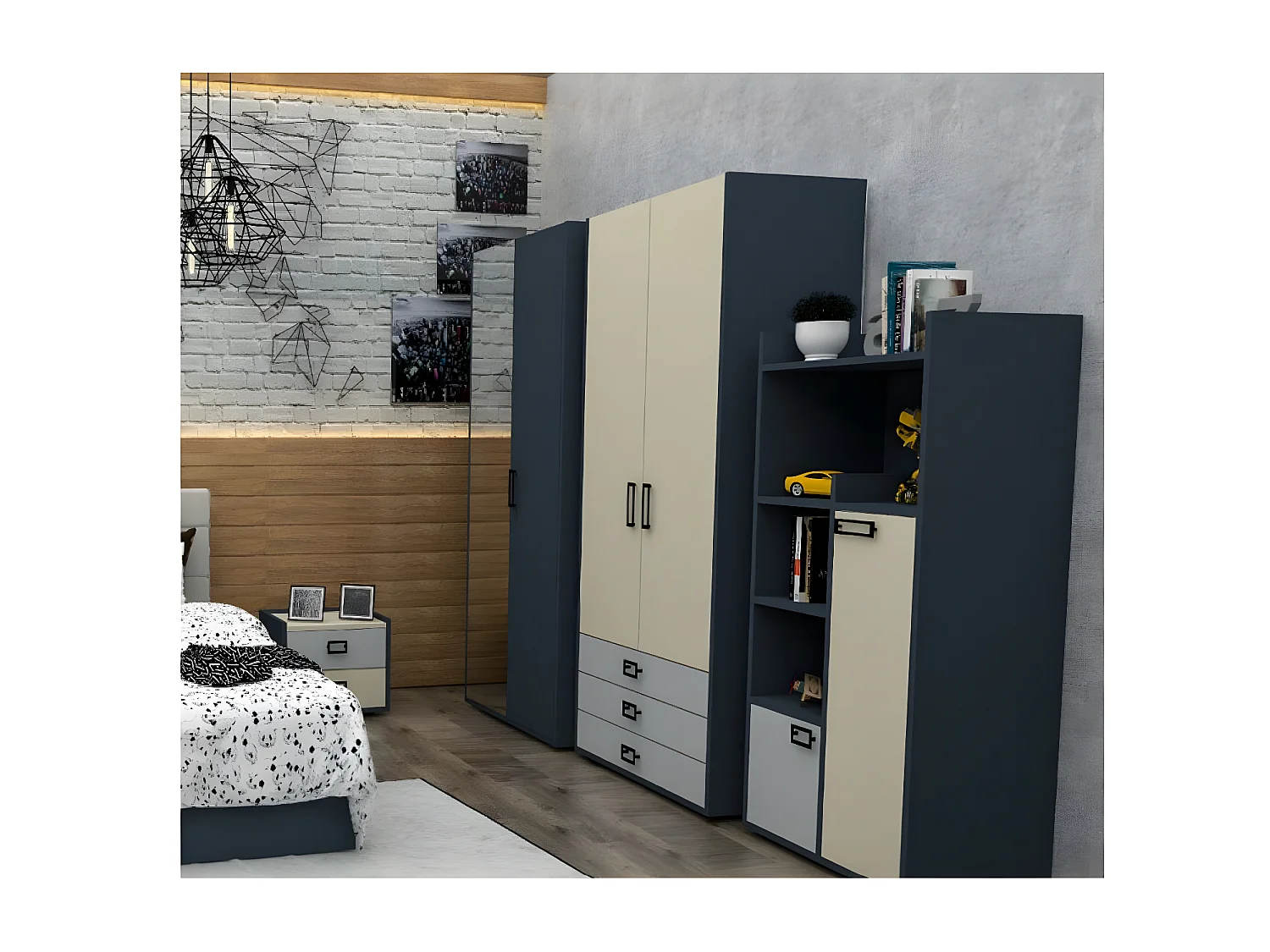 Chambre d'enfants Pilot/bleue