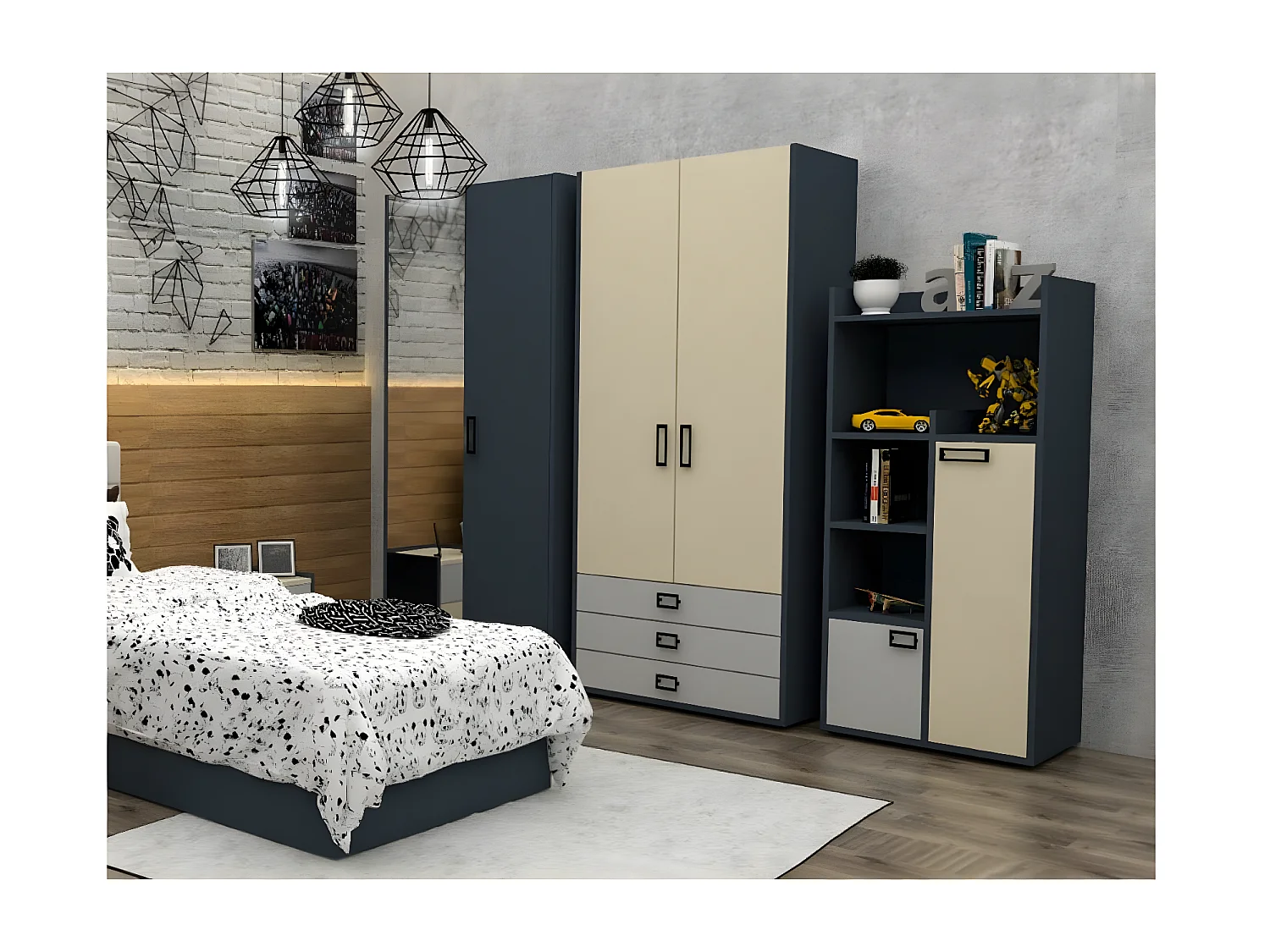 Chambre d'enfants Pilot/bleue