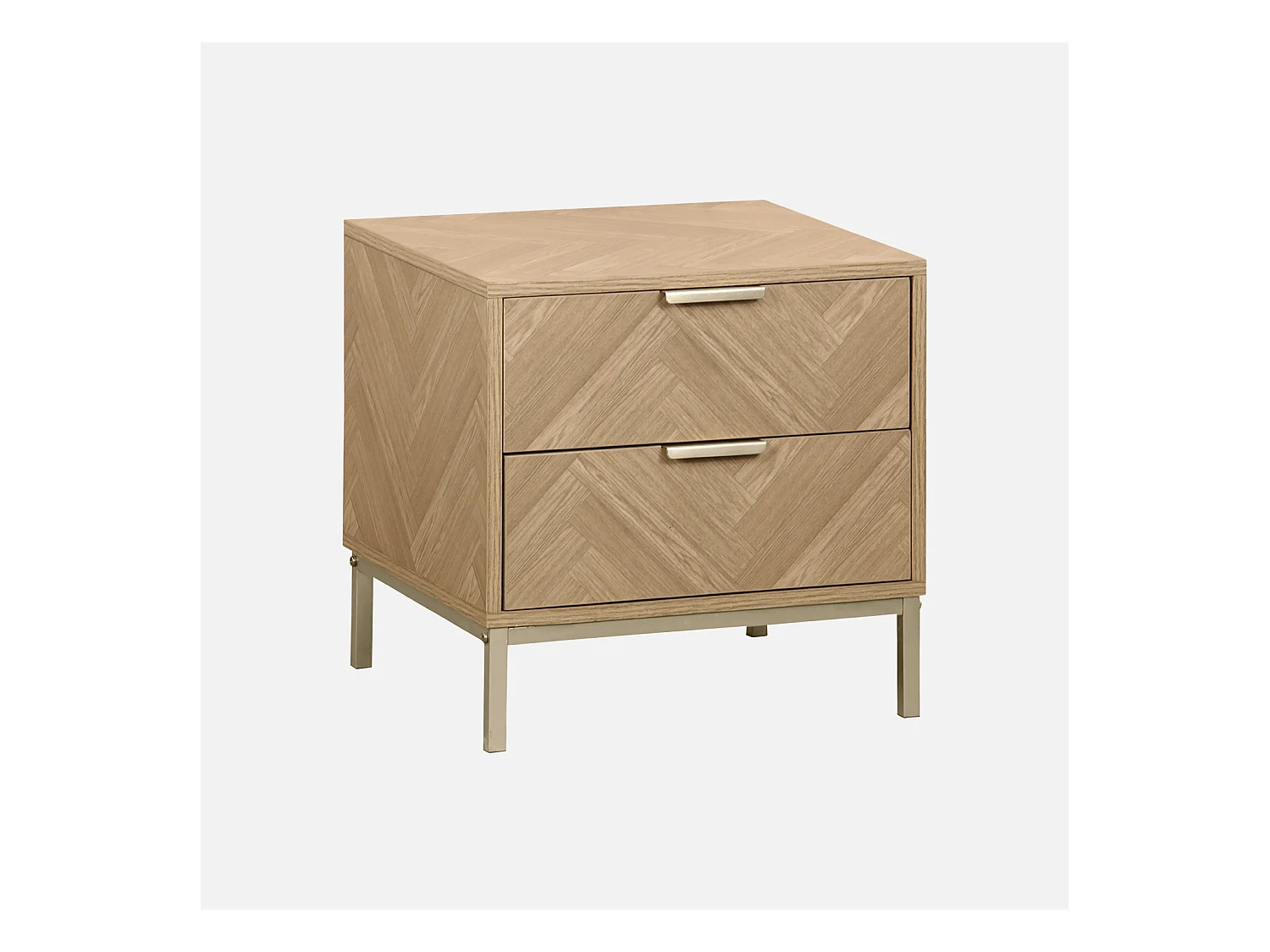 Table de chevet. Budapest. deux tiroirs. L 45 x l 40 x H 45cm