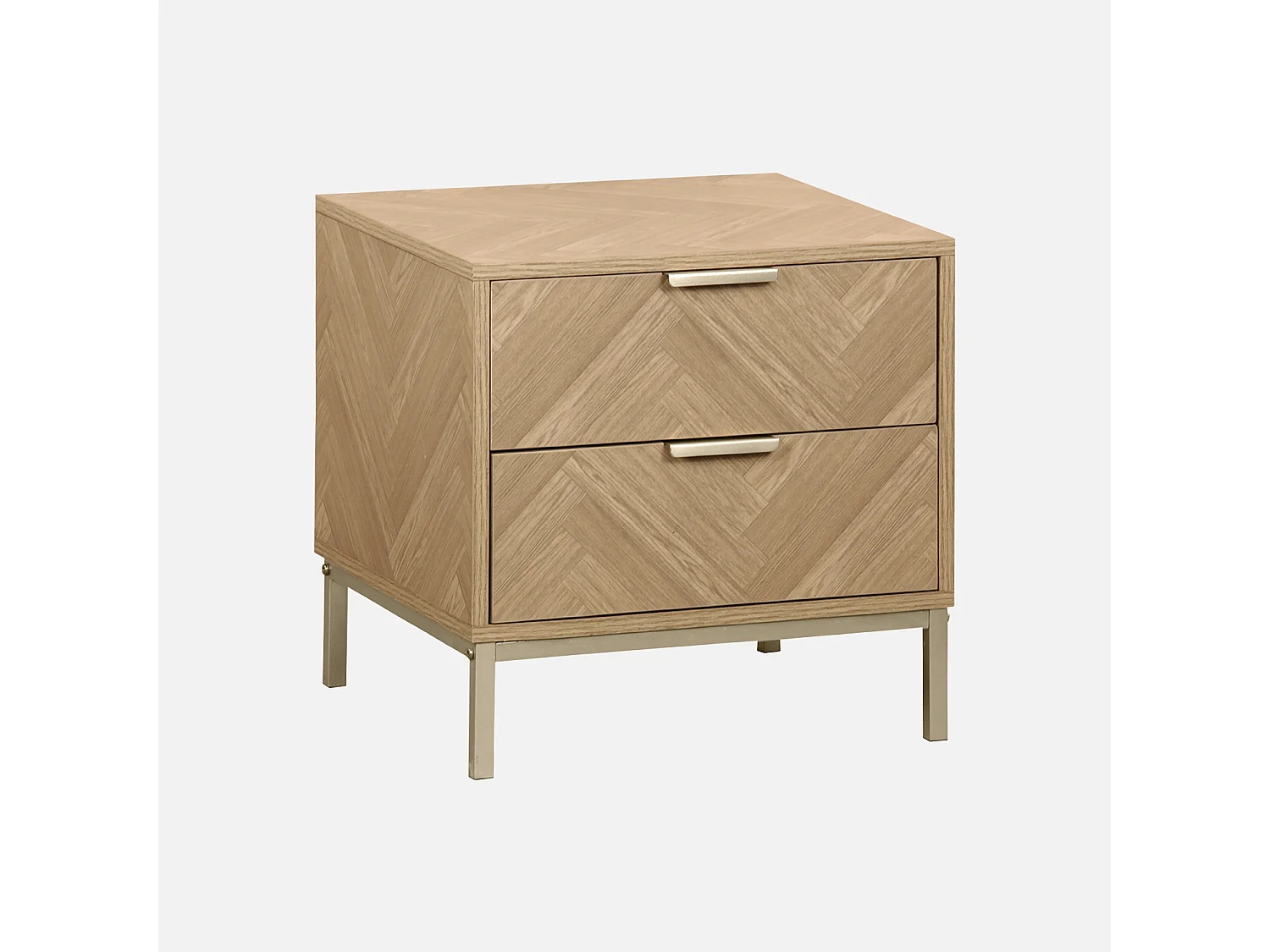 Table de chevet. Budapest. deux tiroirs. L 45 x l 40 x H 45cm