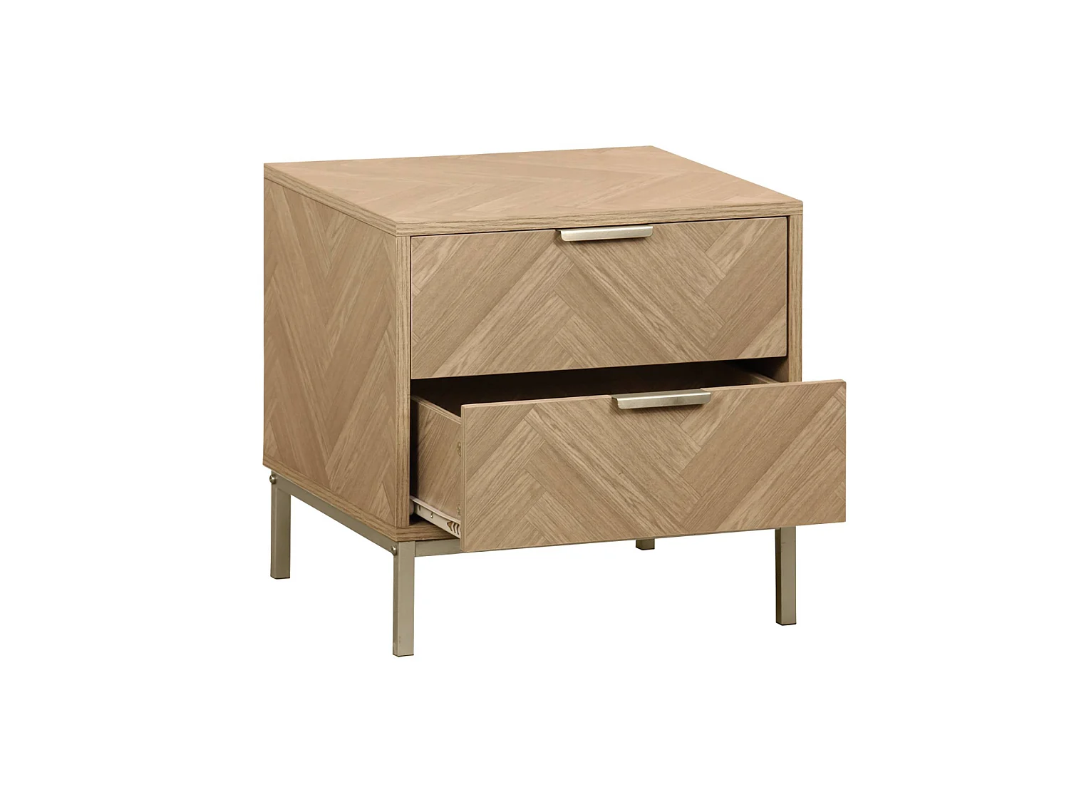 Table de chevet. Budapest. deux tiroirs. L 45 x l 40 x H 45cm