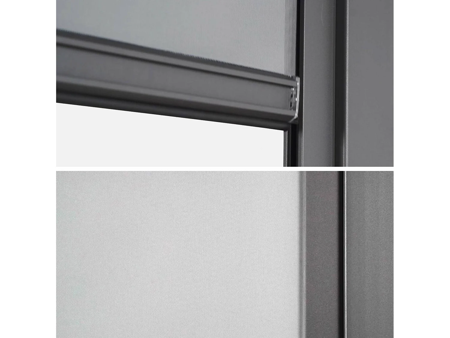 Toldo vertical de 4m para pérgola triomphe  antracita