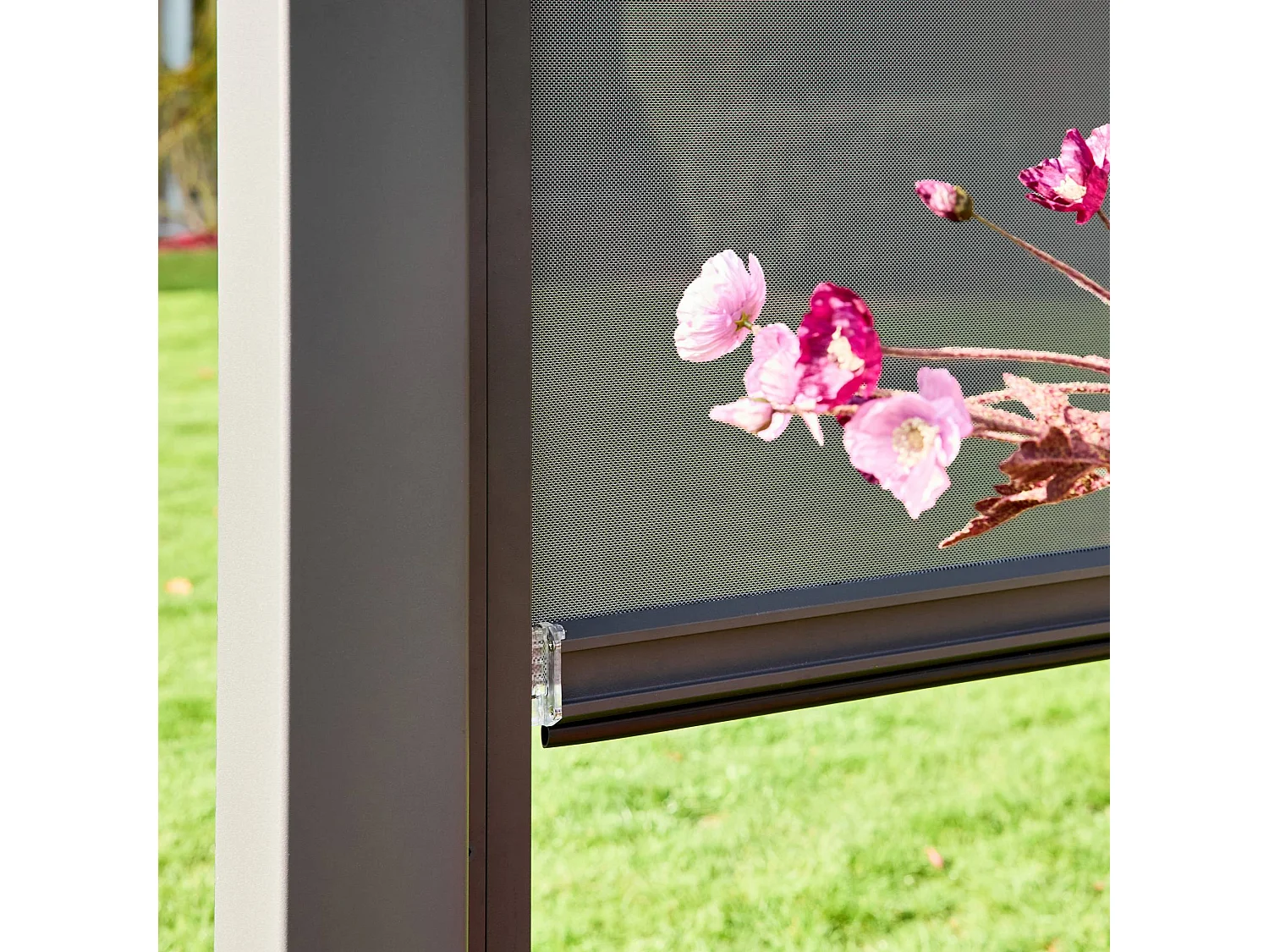 Tenda laterale 4m per pergola Triomphe 3x4m, Grigio