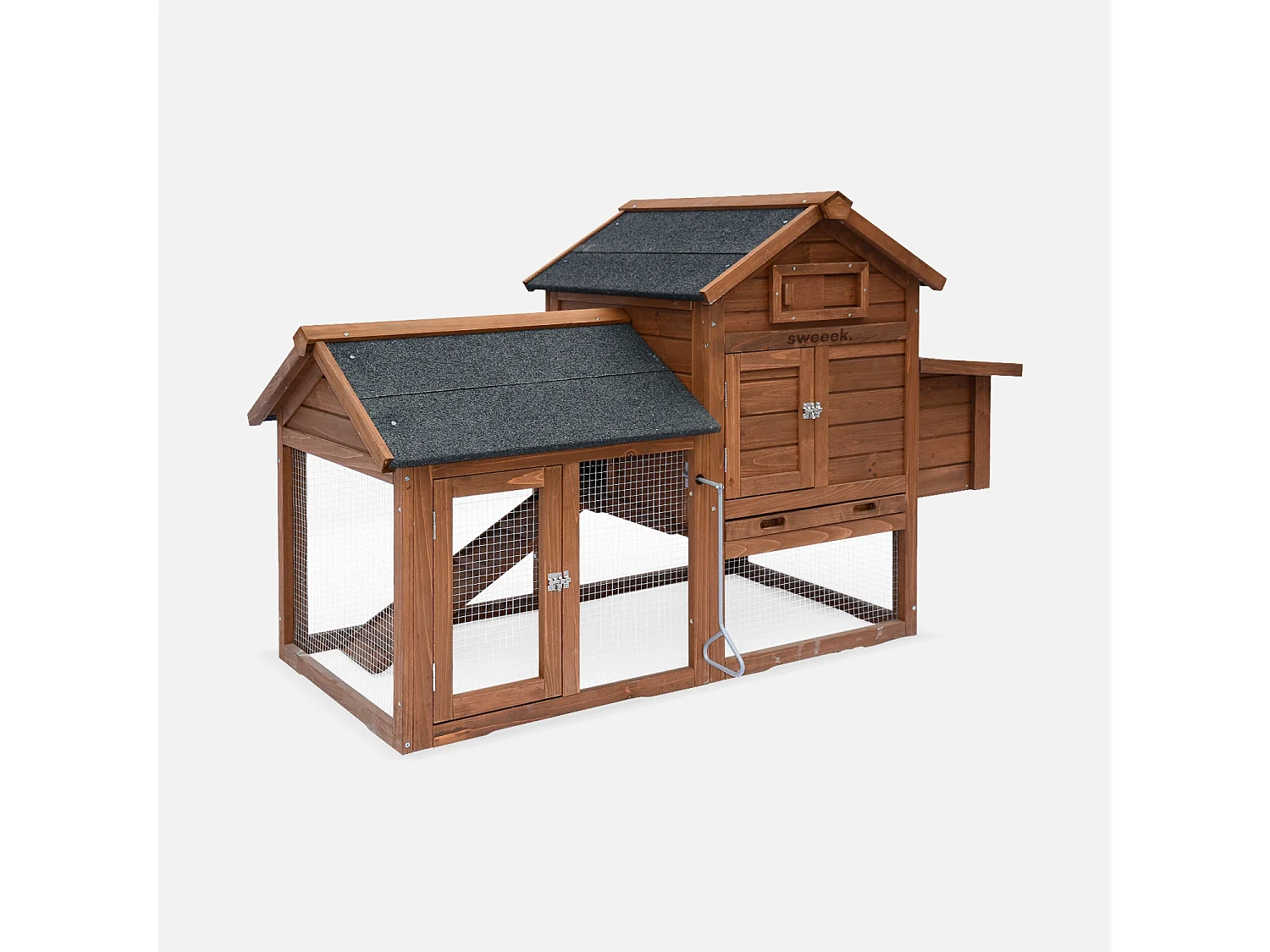 Gallinero de madera con corral para 3 gallinas madera