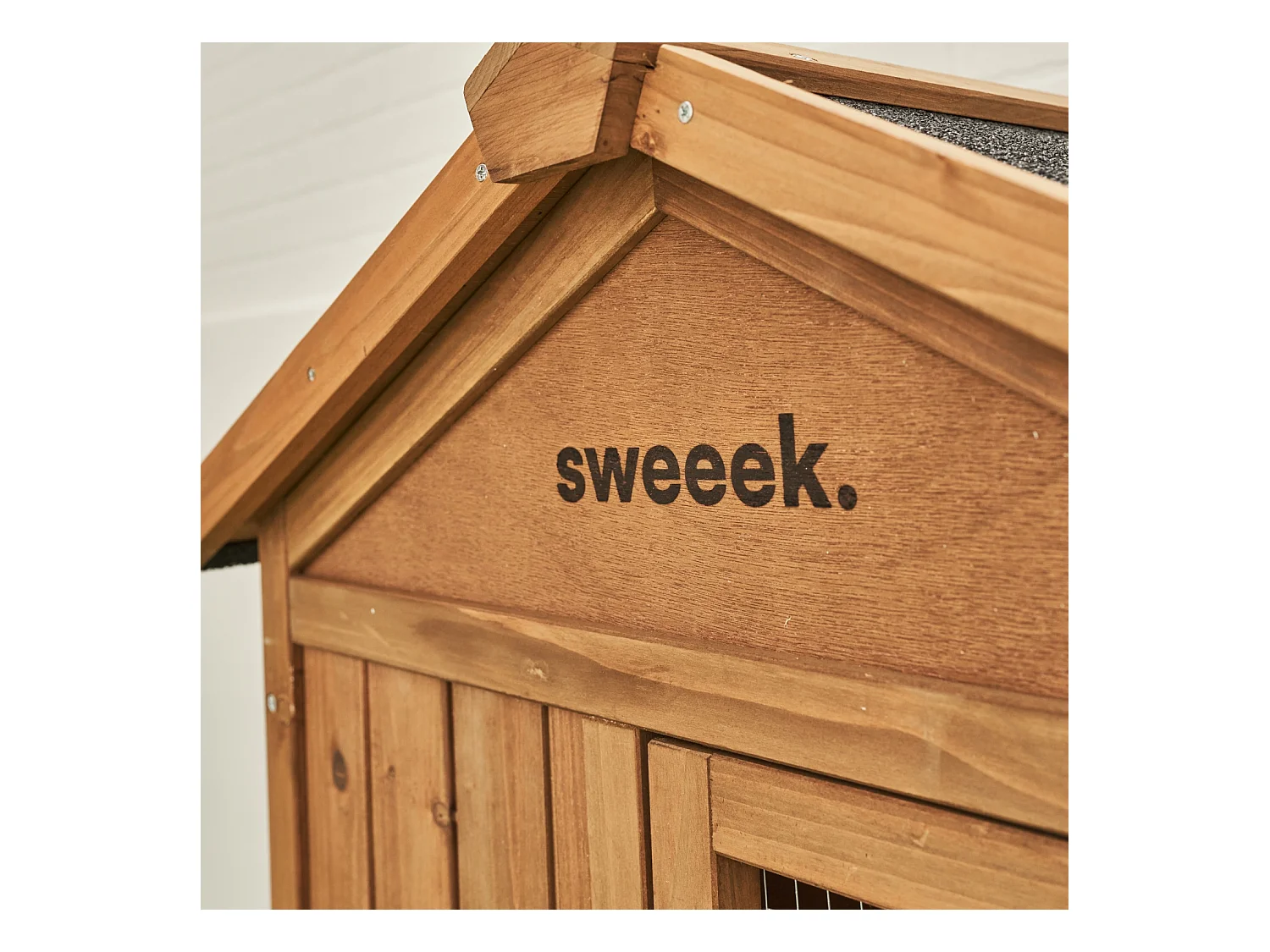 Conejera de madera para 4 conejos madera