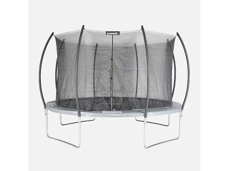 Trampolino 370cm rete interna, grigio
