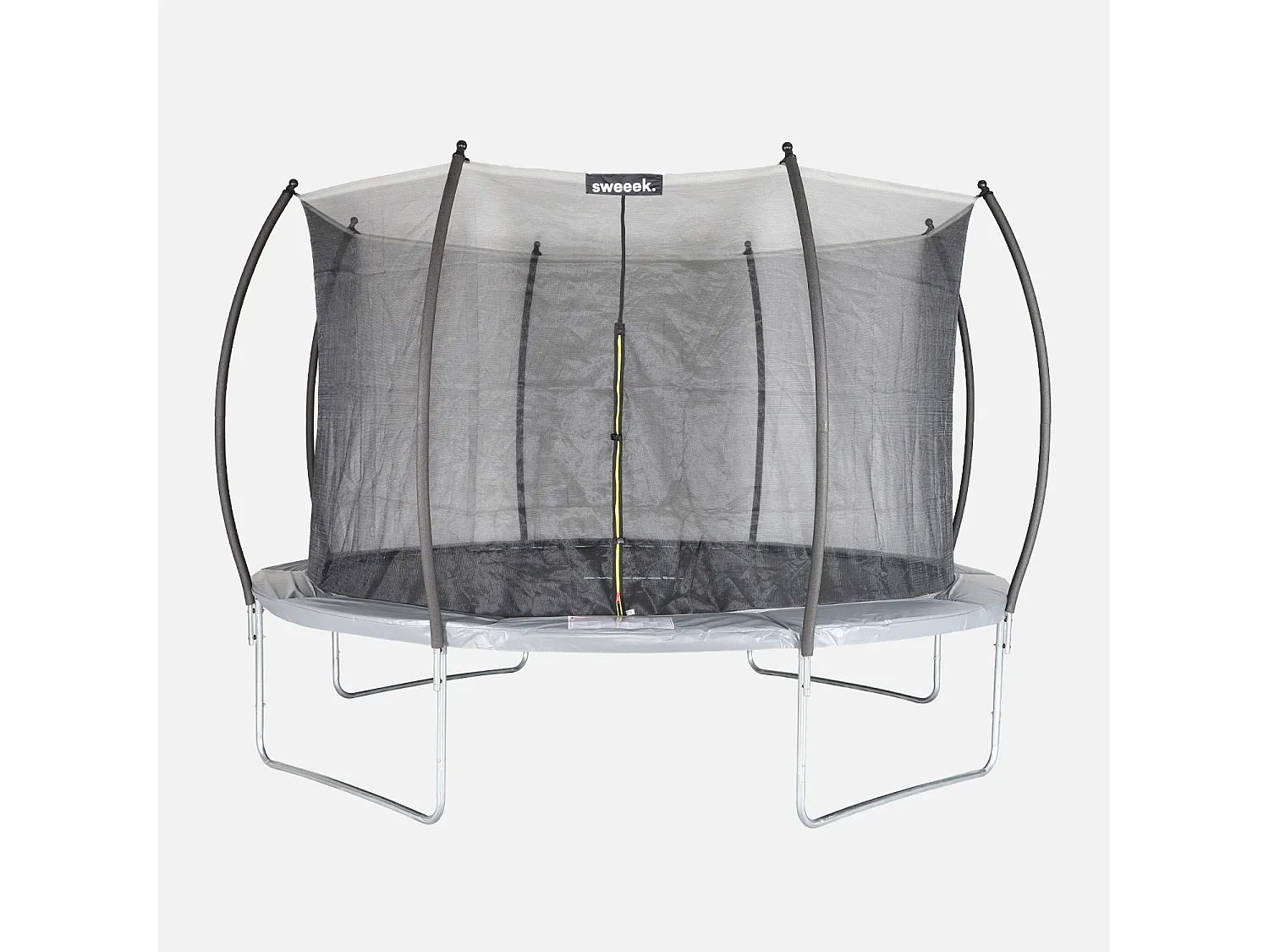 Trampolino 370cm rete interna, grigio