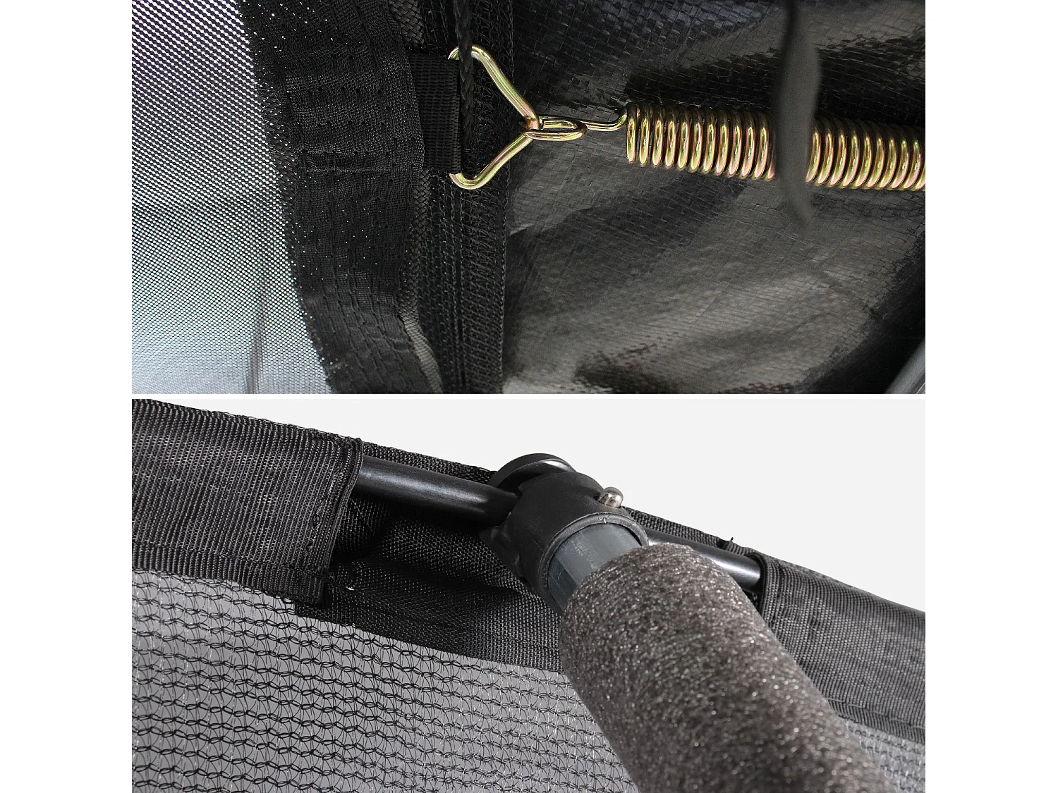 Trampolino 370cm rete interna, grigio