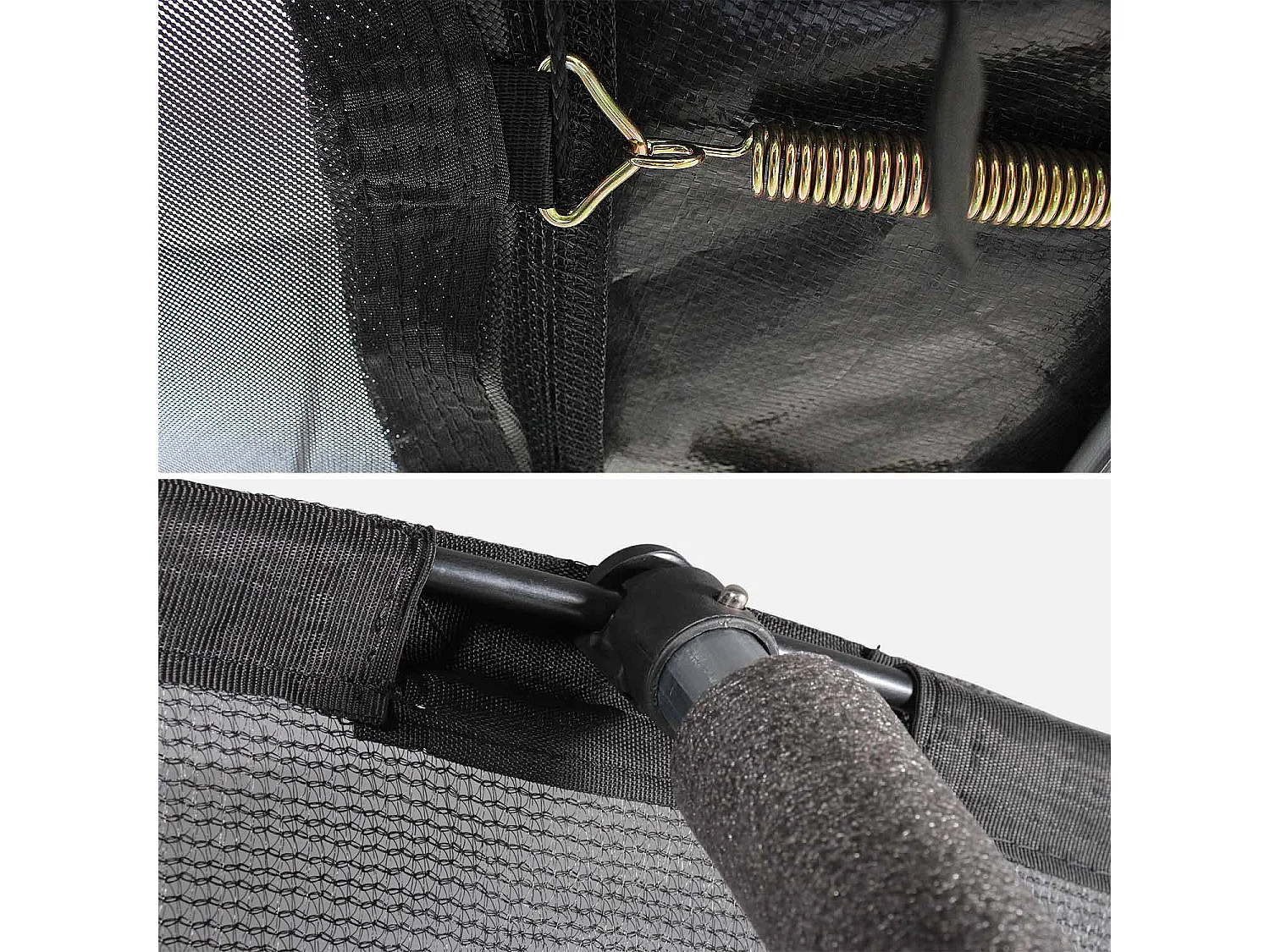 Trampolino con rete di protezione interna, 250cm, grigio