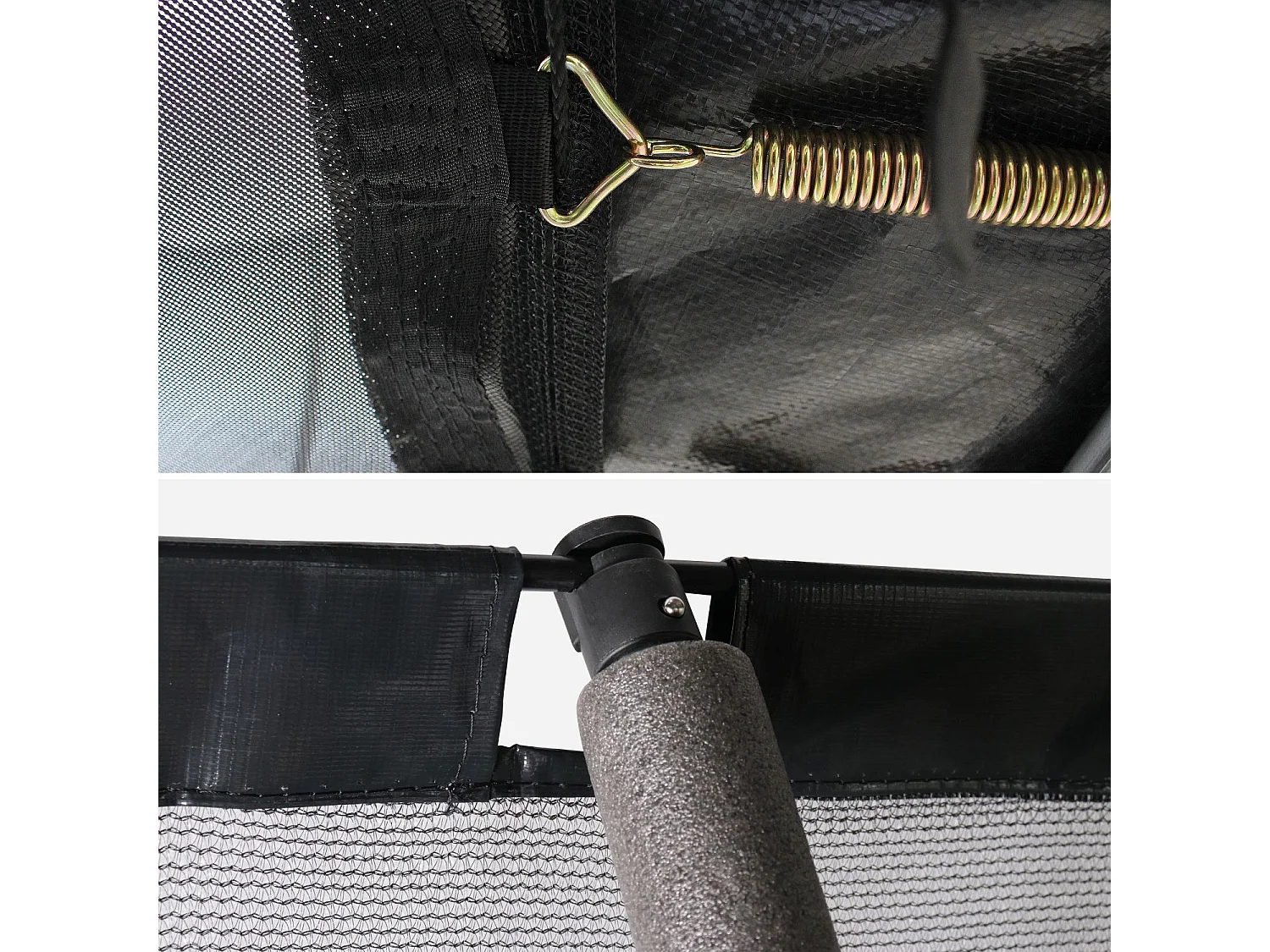 Trampolino con rete di protezione interna, 250cm, grigio