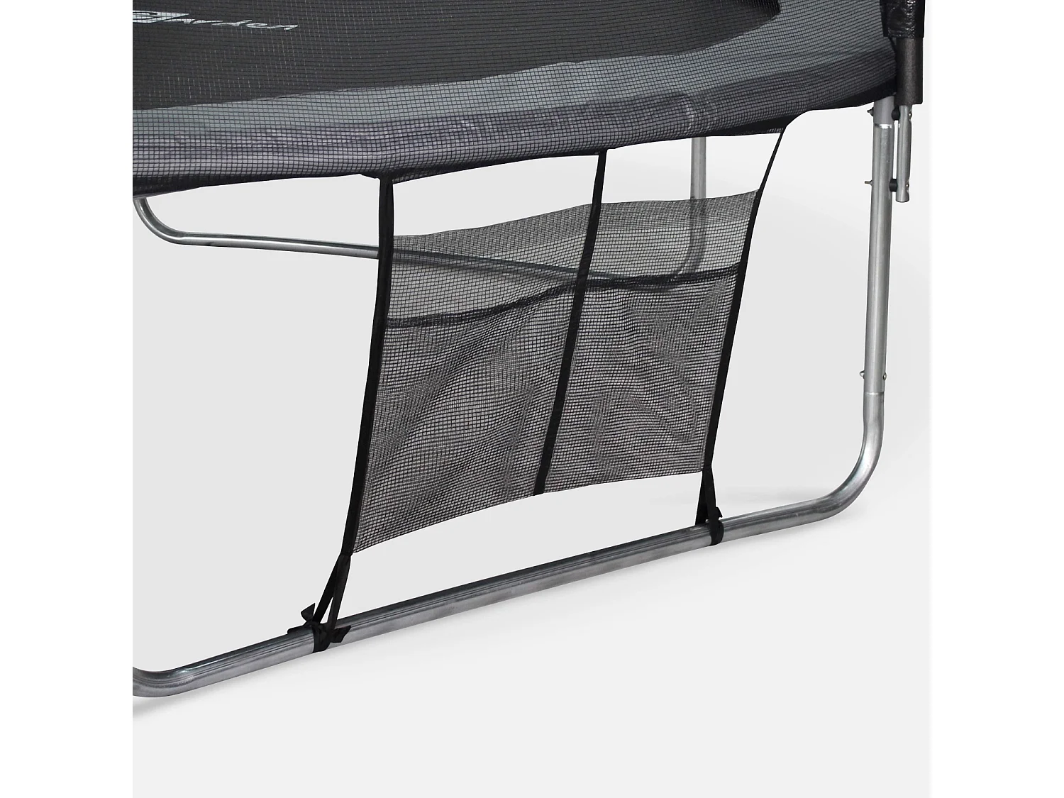 Cama elástica 370cm con pack de accesorios gris