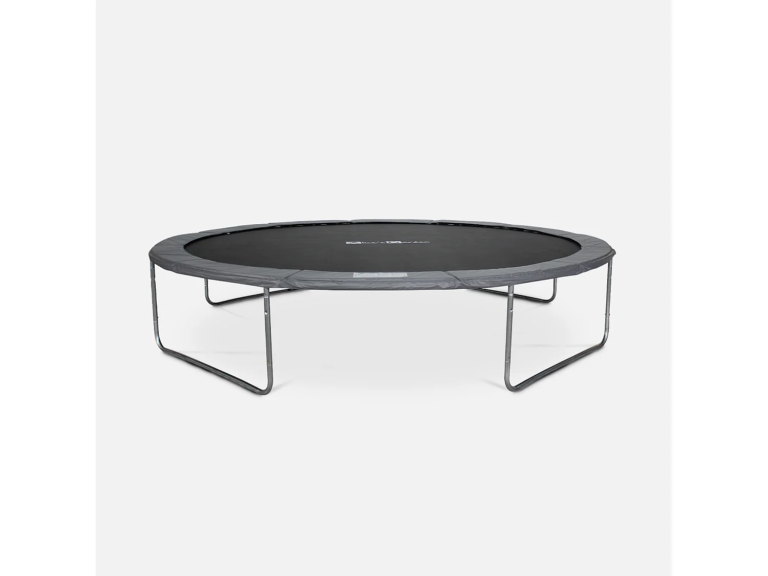 Cama elástica con protección red de 430cm gris