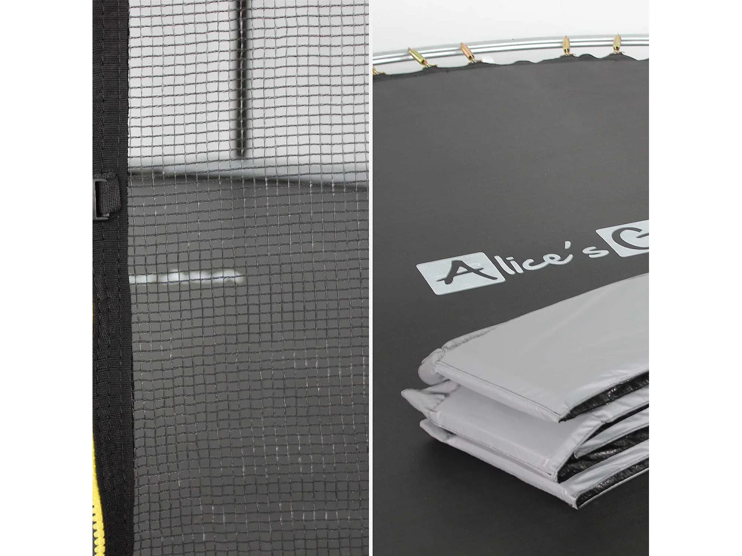 Cama elástica con protección red de 305cm gris