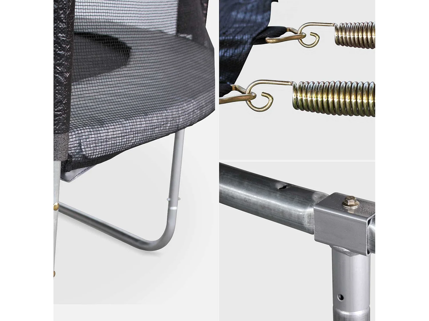 Cama elástica con protección red de 305cm gris