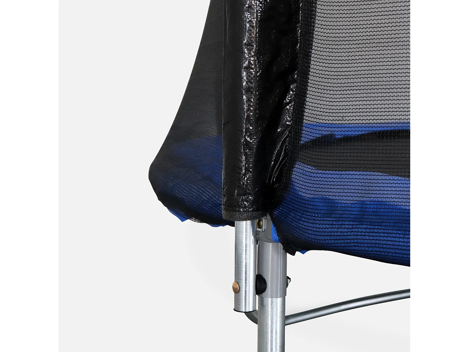 Trampoline 250 cm. bleu. avec filet de protection. bâche. filet pour chaussures. kit d’ancrage