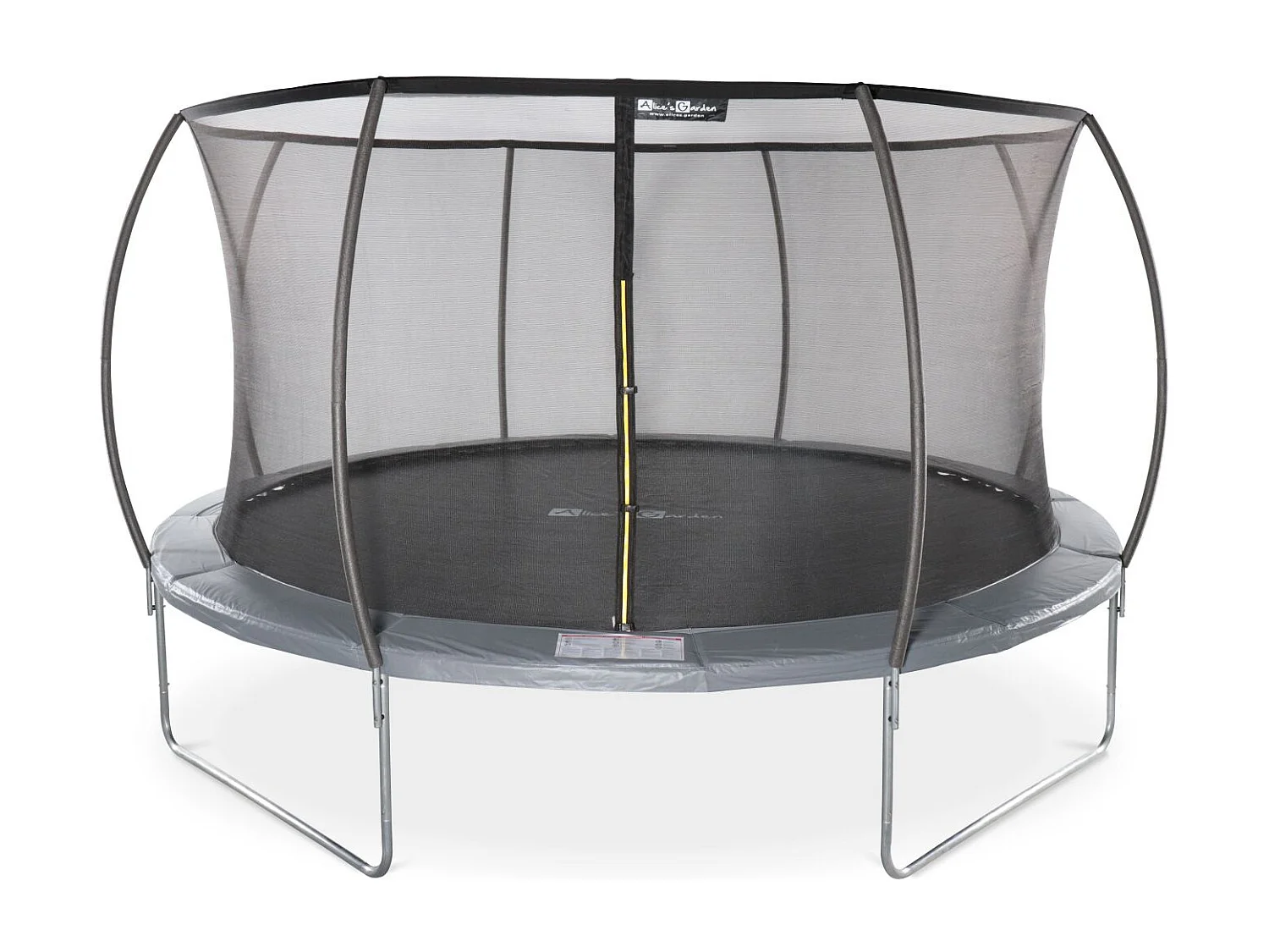 Trampolino 430cm rete interna, grigio
