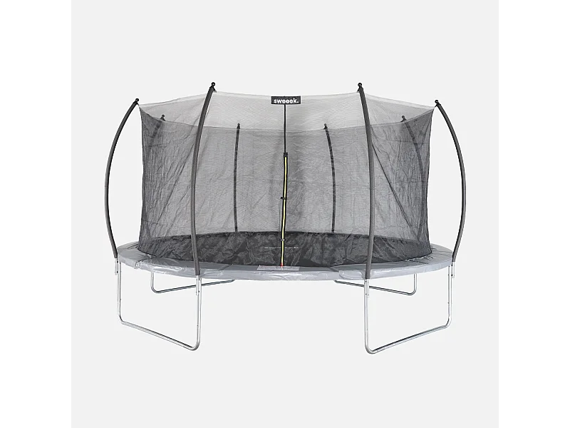 Trampolino 430cm rete interna, grigio