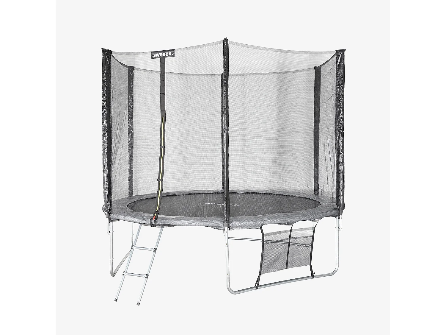 Cama elástica con pack de accesorios, 305cm gris