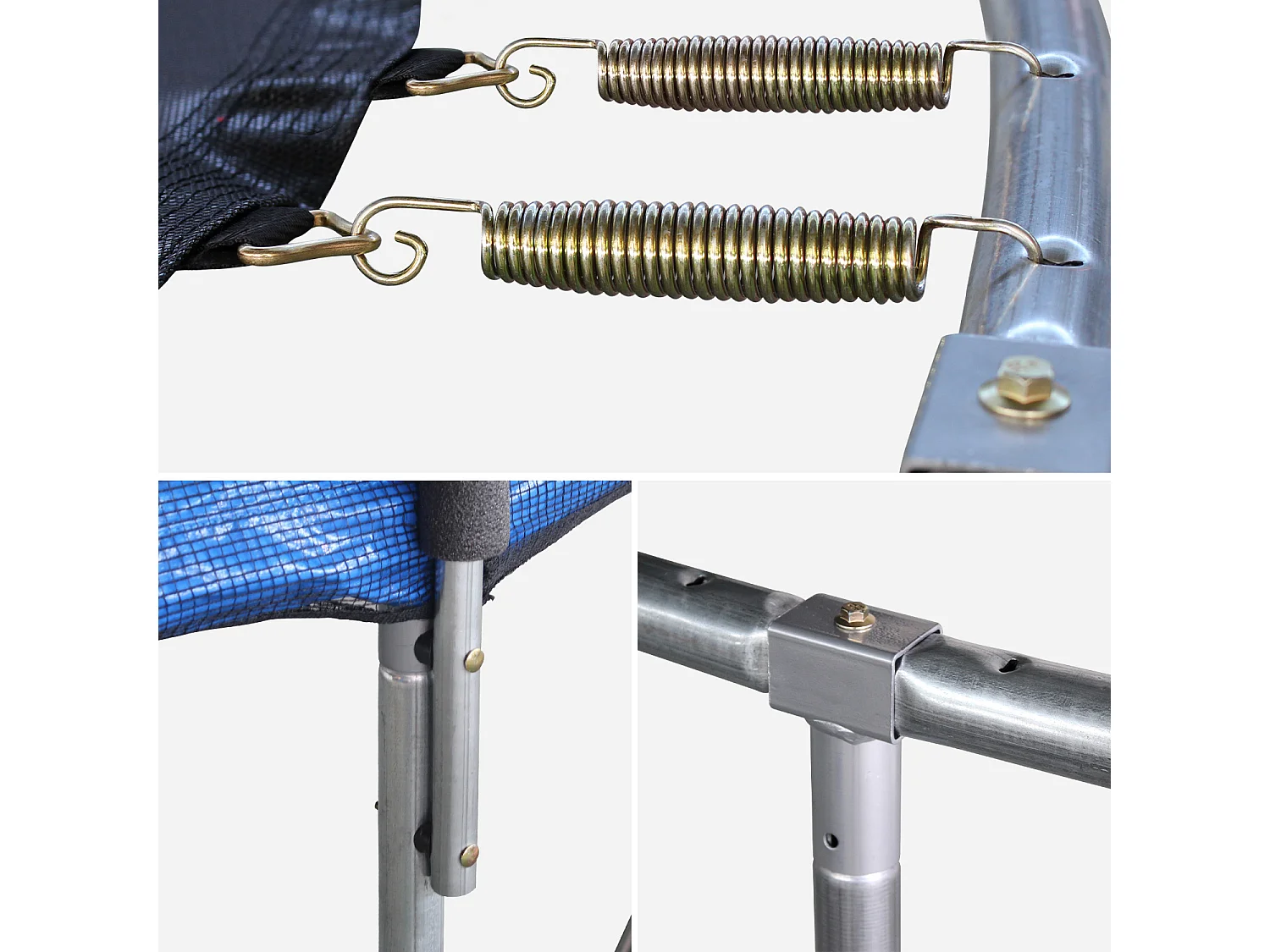 Cama elástica con protección red de 305cm azul