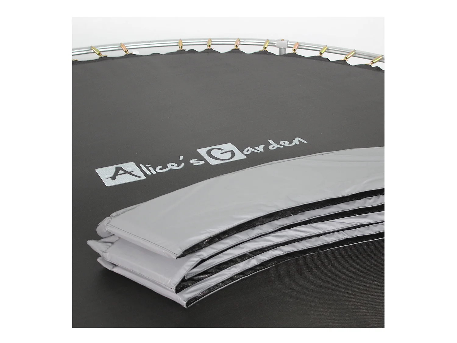 Trampoline rond Ø 180cm gris avec son filet de protection - Cassiopée - Trampoline de jardin 2m| Qualité PRO. | Normes EU.
