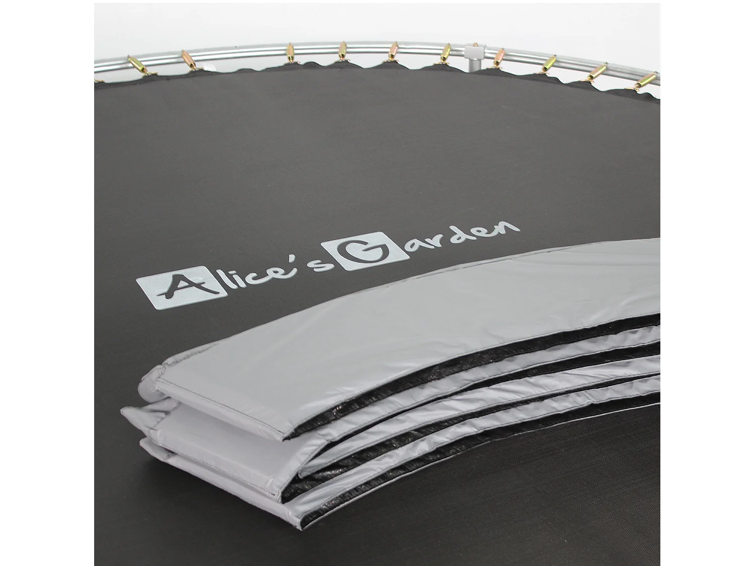 Trampolino 180cm con rete di protezione, grigio