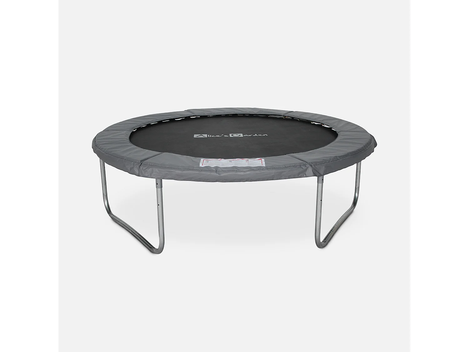 Trampolino 180cm con rete di protezione, grigio
