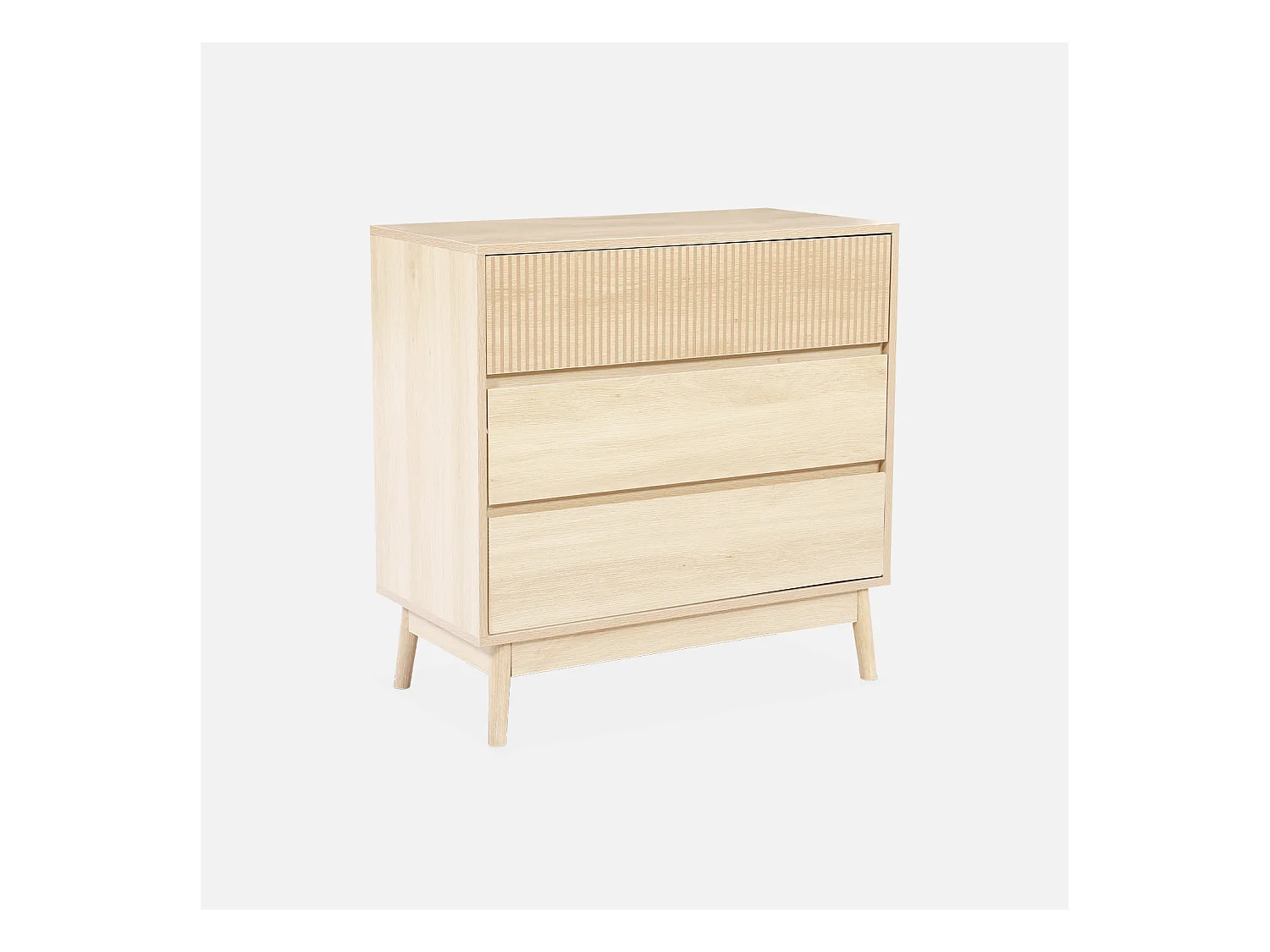 Commode de rangement décor bois. 3 tiroirs - Linear