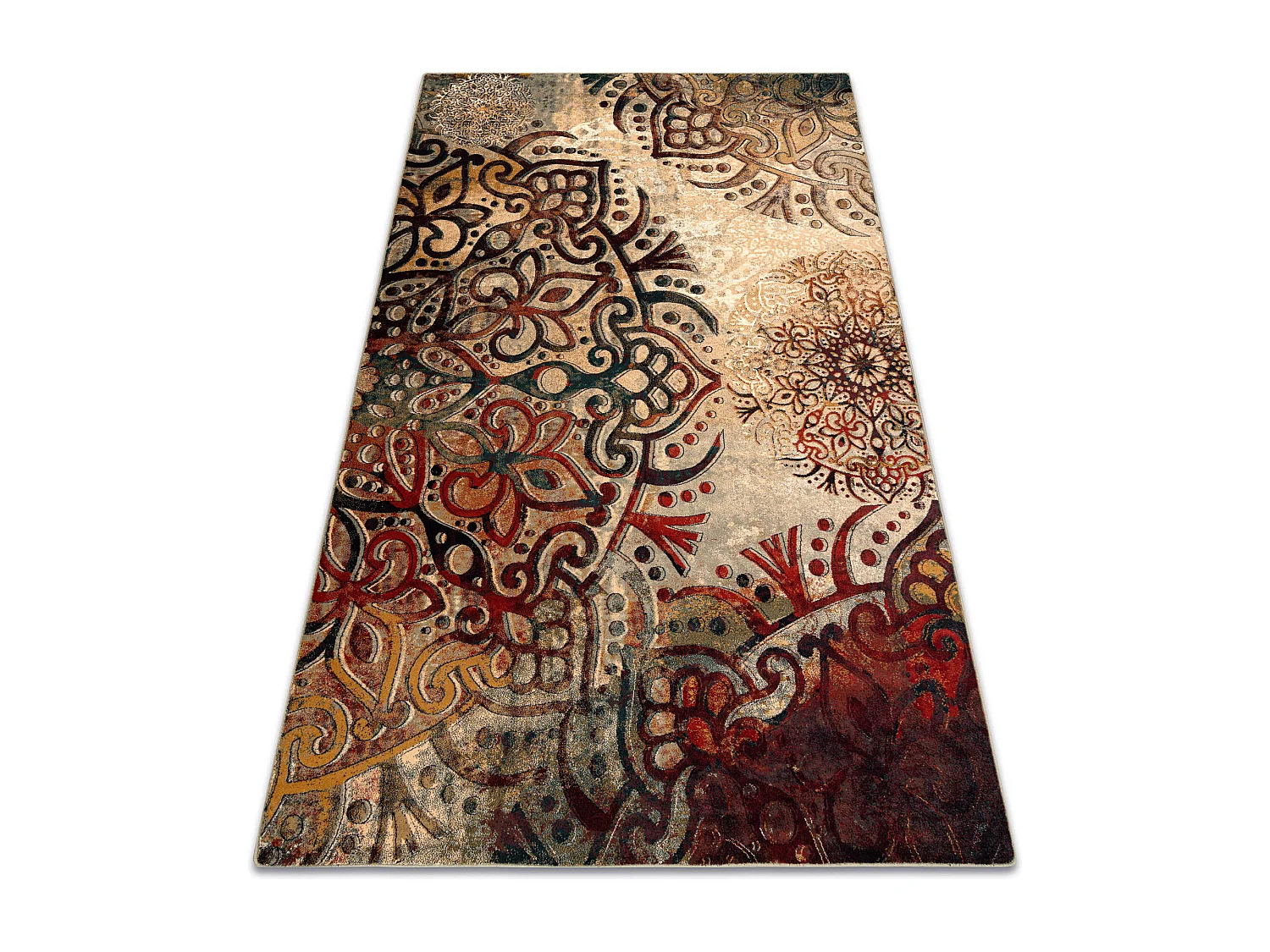 tapijt POLONIA Boho rozet rood 300x400 cm