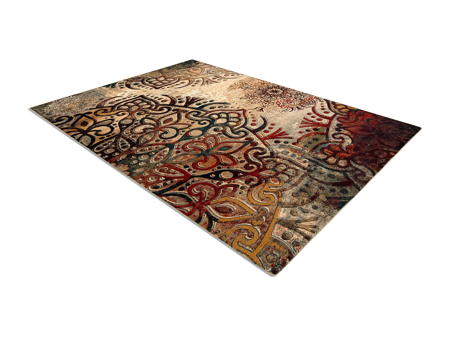 tapijt POLONIA Boho rozet rood 300x400 cm
