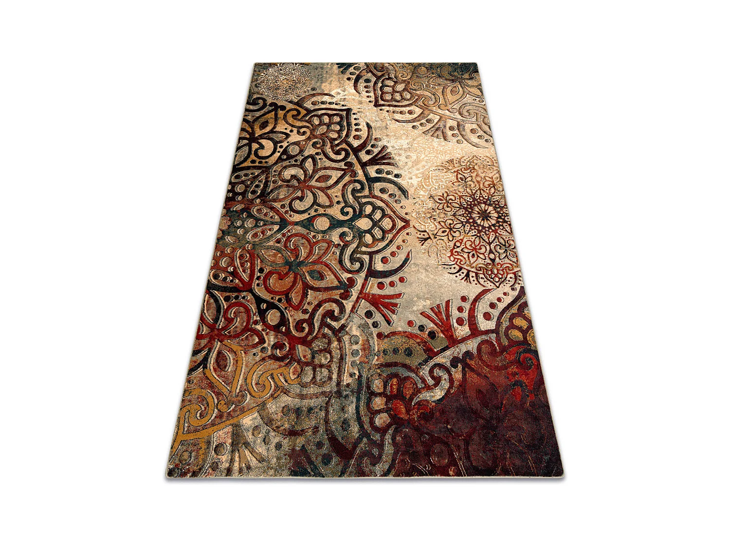 tapijt POLONIA Boho rozet rood 300x400 cm